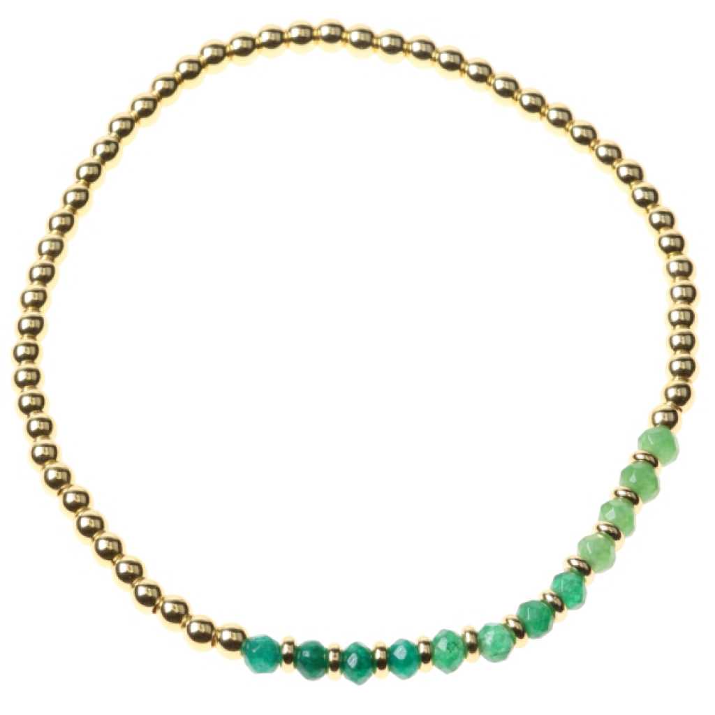 Armband gold green