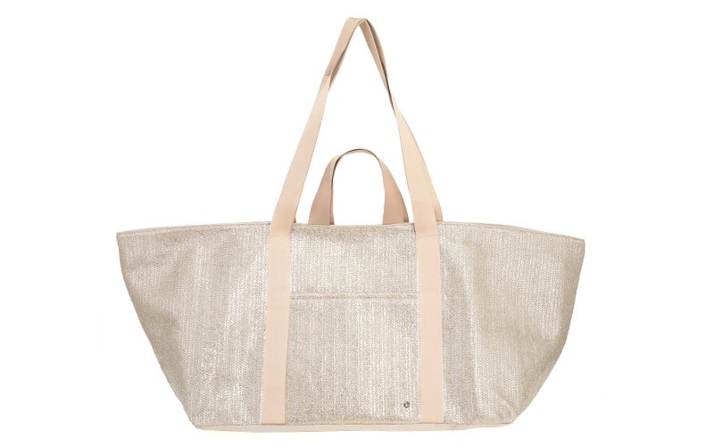 White champagne beach shopper / weekendtas San Rio
