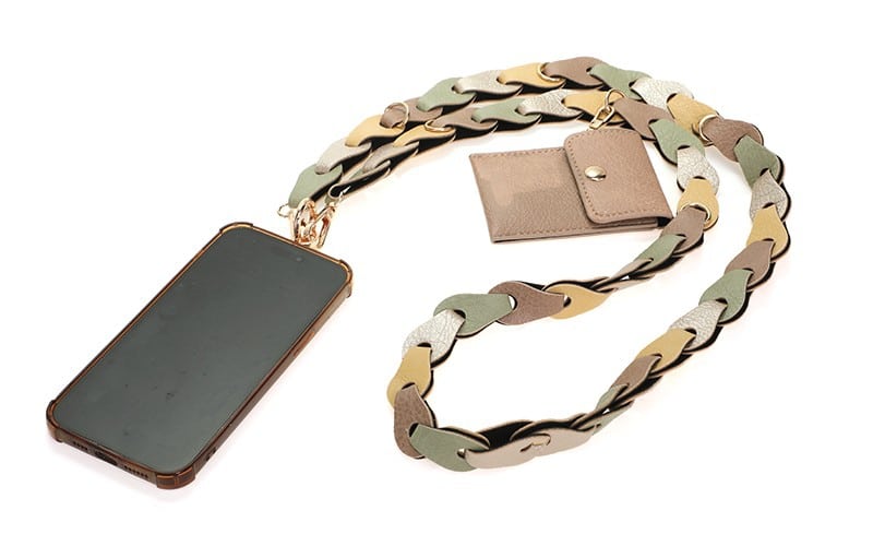 Pastel telefoonkoord met portemonneetje Jip