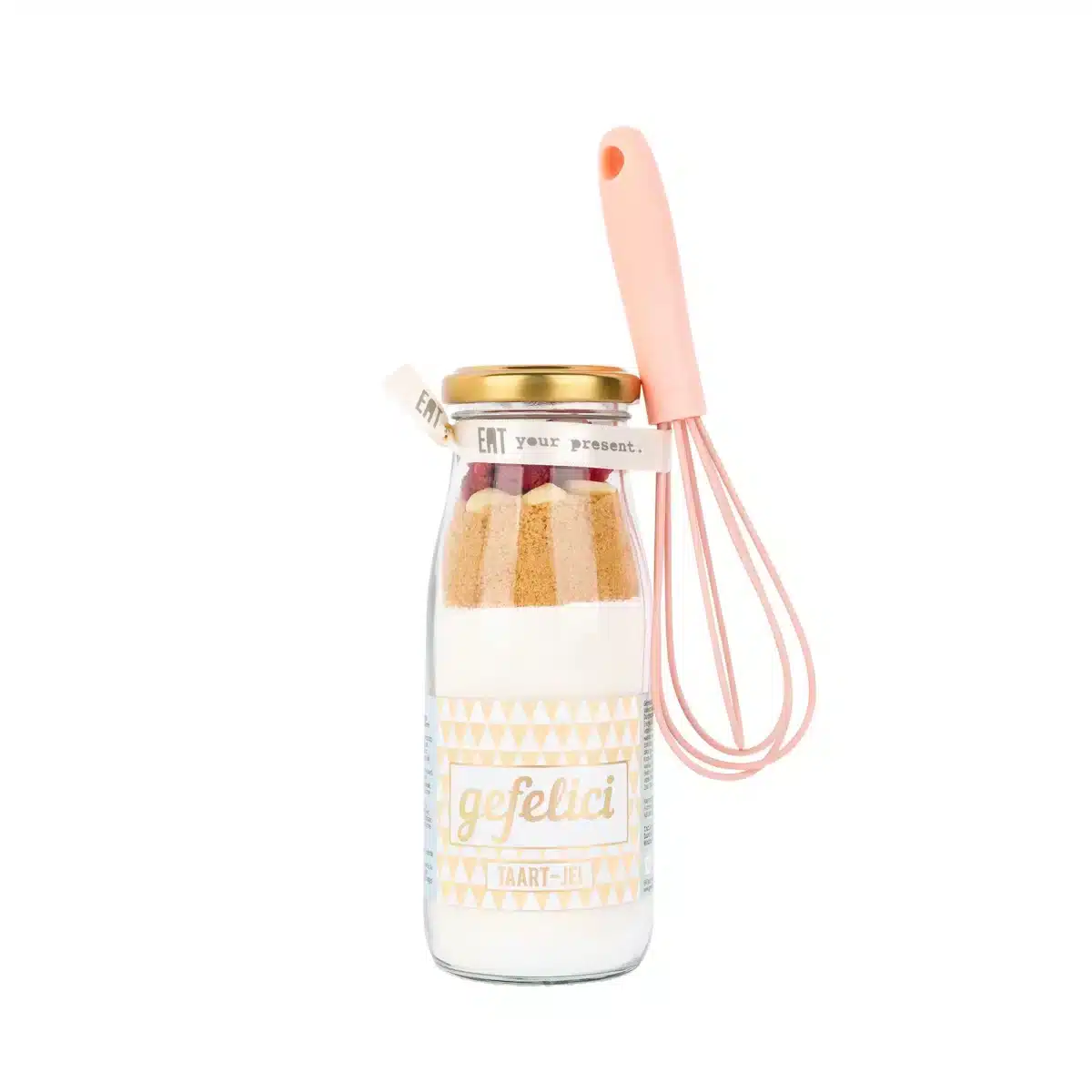 Bakflesje 250ml Gefelicitaart(je) - met garde