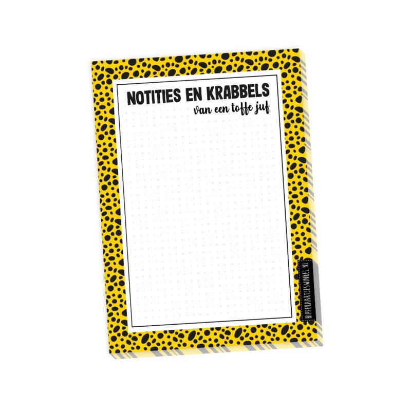 Notitieblokje van een toffe Juf A6