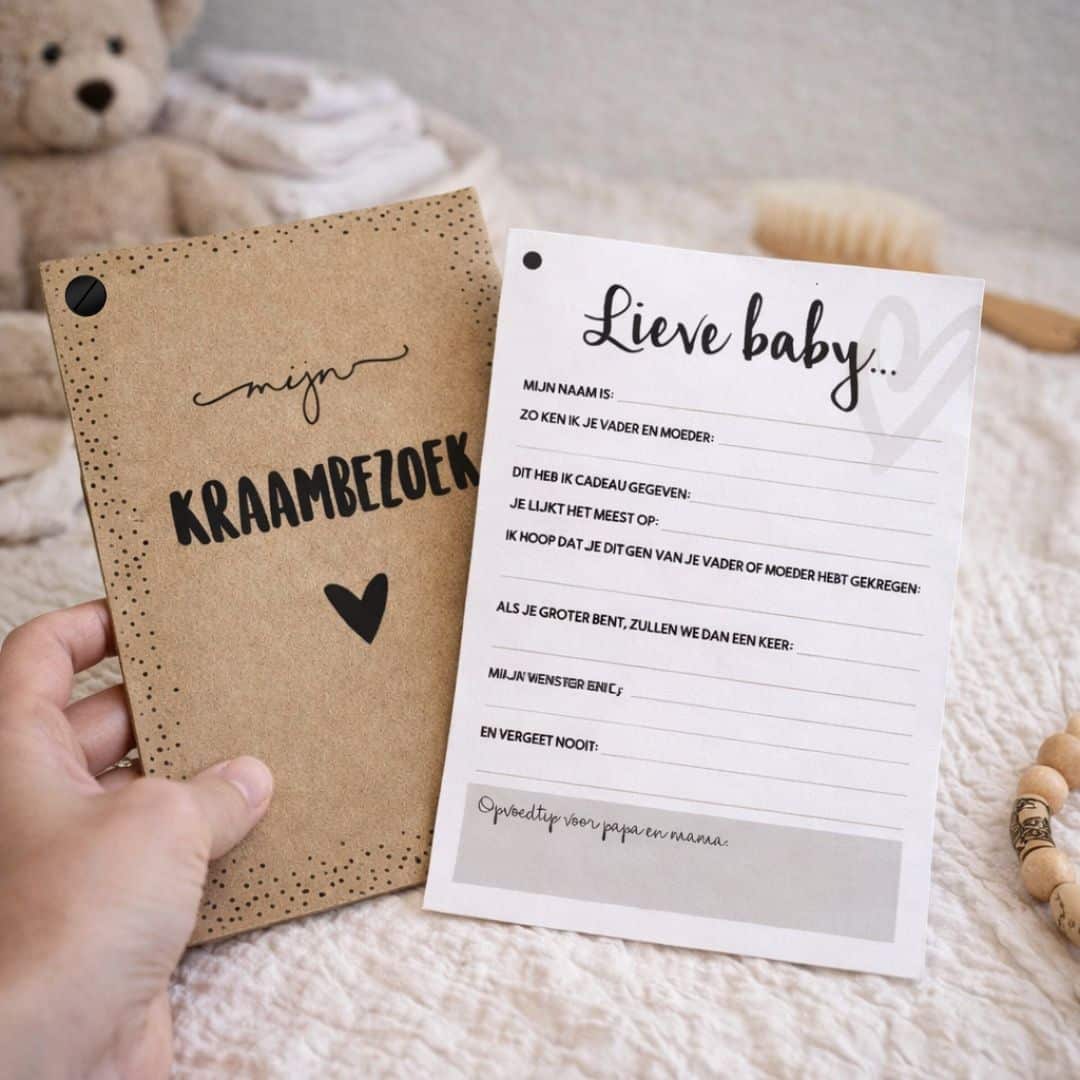 Mijn kraambezoek invulkaarten 25 pers. - Afbeelding 2