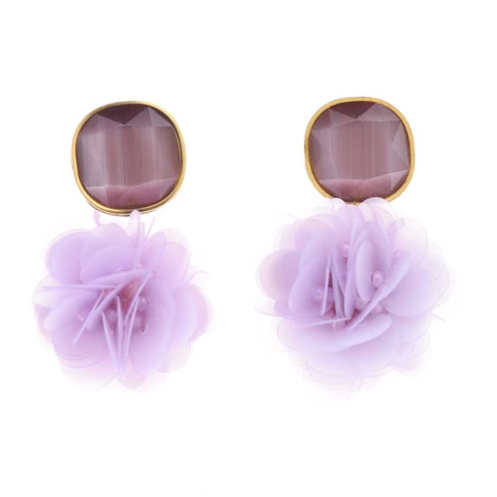 Oorbellen Blush Bloom Lilac