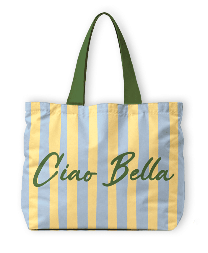 Canvas Strandtas XL – Ciao Bella